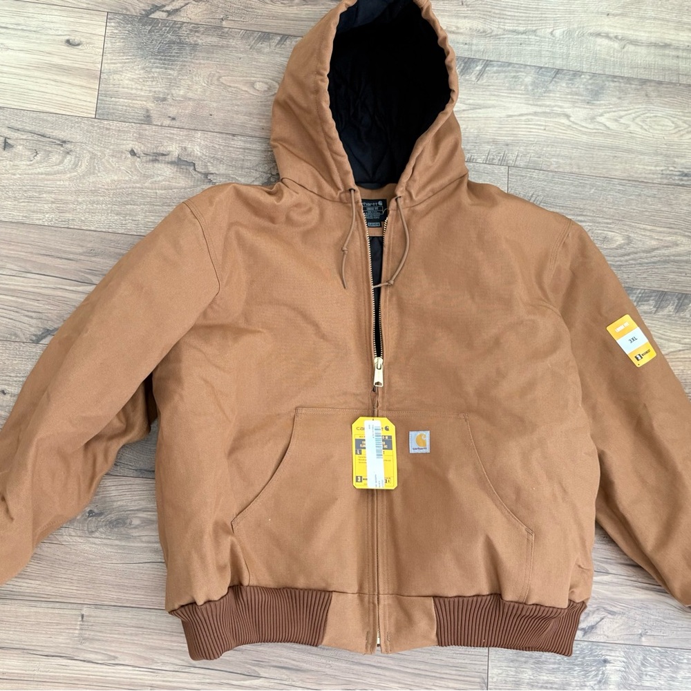 Carhartt 3XL Mens OJO140-M Duck Insulated Quilted-Lined Active Jacket US Made